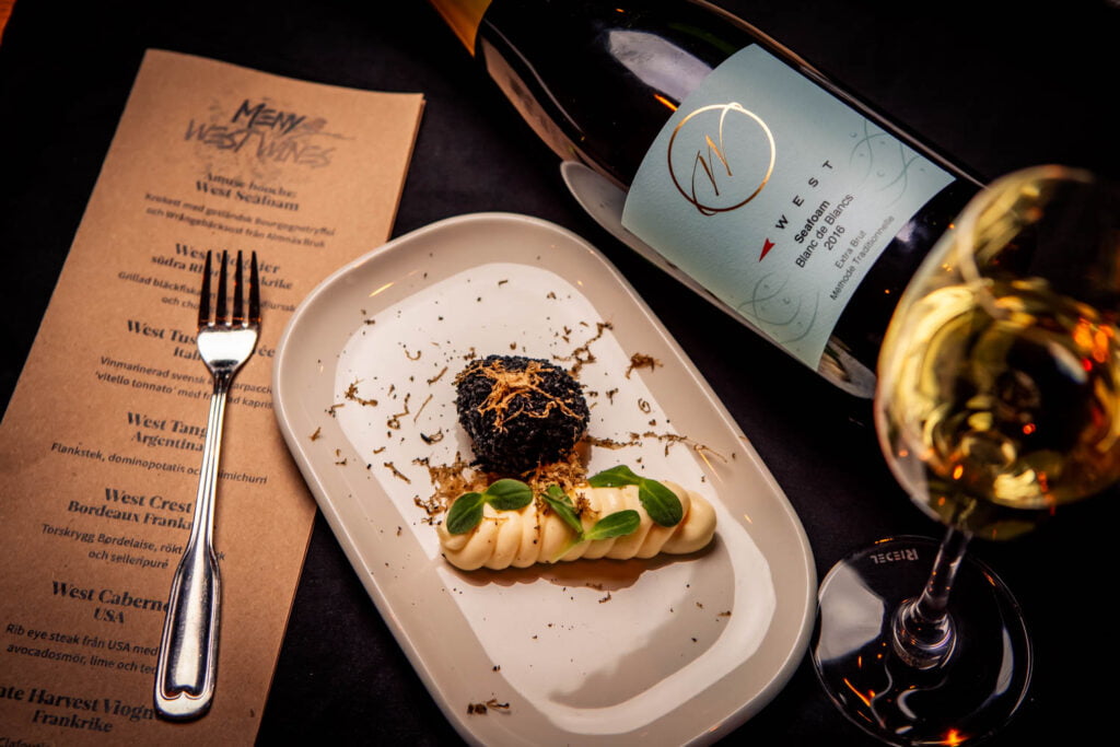 Förrätt på West Wines vinmakarmiddag