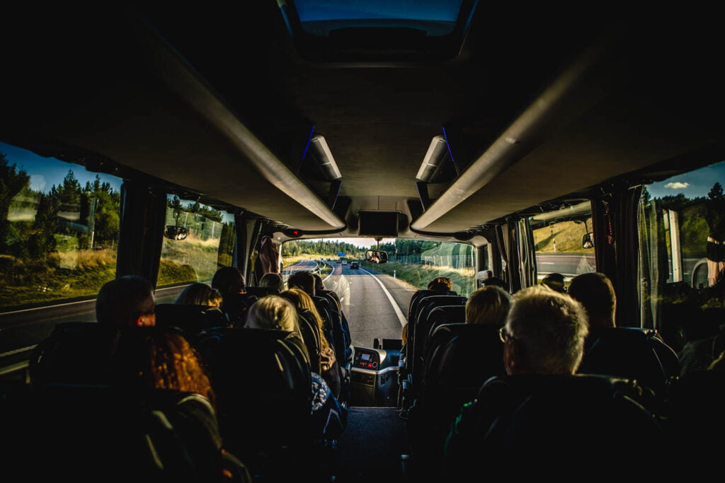 Svartkrogsbussen på väg till Almåsa