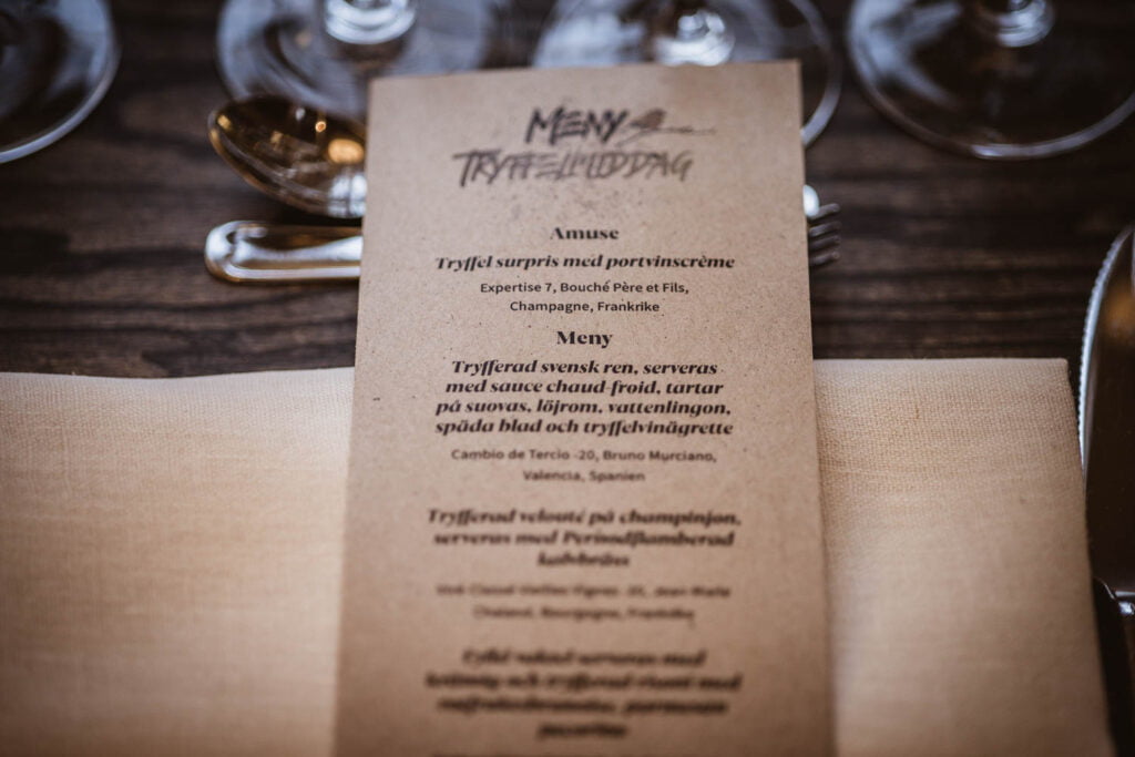 Kvällens tryffelmeny