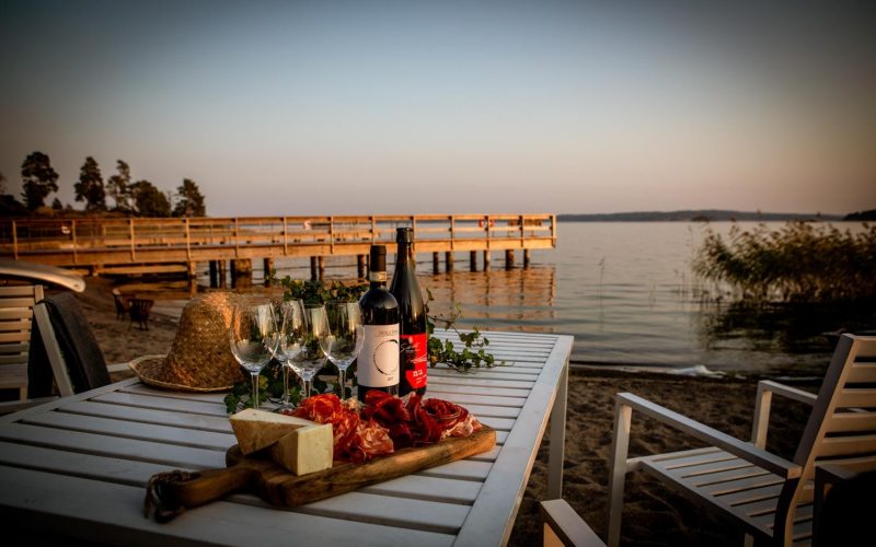 Mys vid strandkanten